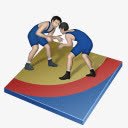 wrestling摔跤格列柯罗马夏季奥运会图标高清图片