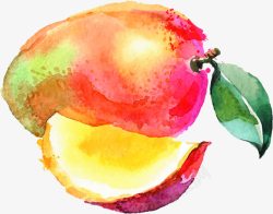 彩色创意水果手绘素材