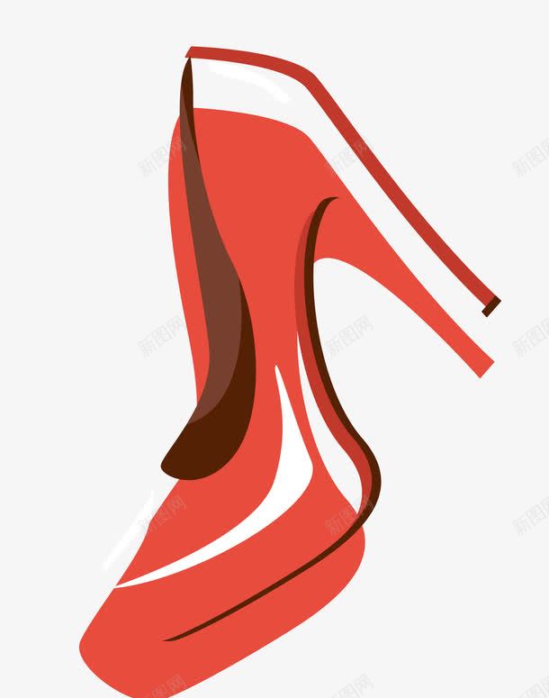 红色白色超高跟女式高跟鞋png免抠素材_新图网 https://ixintu.com 女式 矢量高跟鞋 红色白色超高跟 高跟鞋