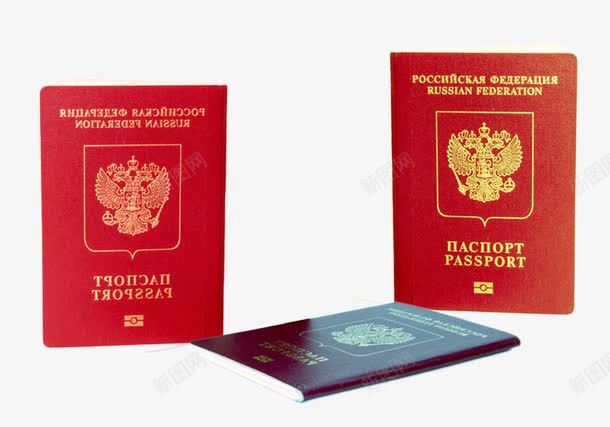 红色的俄罗斯护照png免抠素材_新图网 https://ixintu.com 俄罗斯素材 出国素材 护照素材 红色的 证件素材