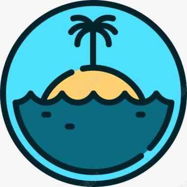 海洋岛屿icon图标图标