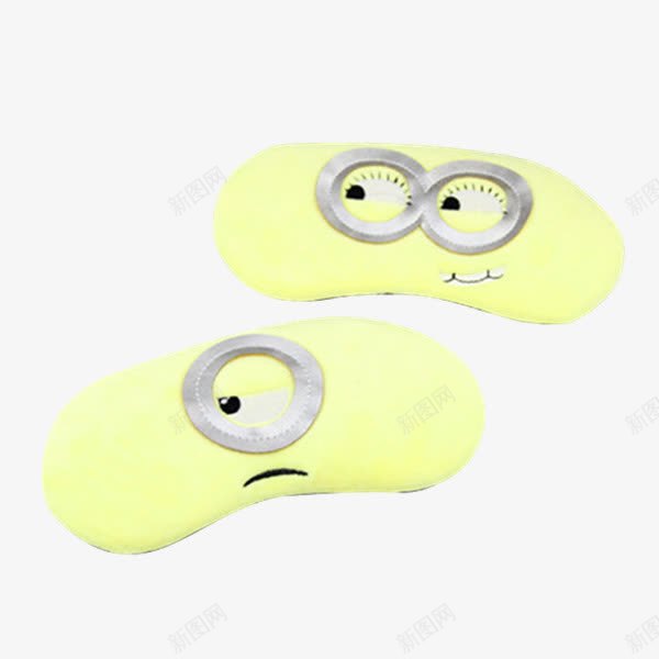 小黄人眼罩png免抠素材_新图网 https://ixintu.com 产品实物 卡通 眼罩