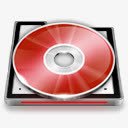红色光碟图标png_新图网 https://ixintu.com 光碟 图标 红色
