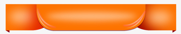 橙色立体分割线png免抠素材_新图网 https://ixintu.com 橙色 橙色立体分割线 立体分割线