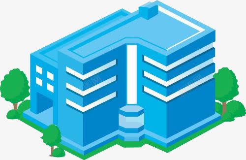 房子png免抠素材_新图网 https://ixintu.com 房子 现代建筑 蓝色