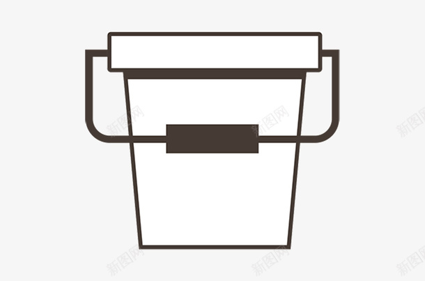 桶png免抠素材_新图网 https://ixintu.com LOGO图案 创意 图标 扁平化 桶