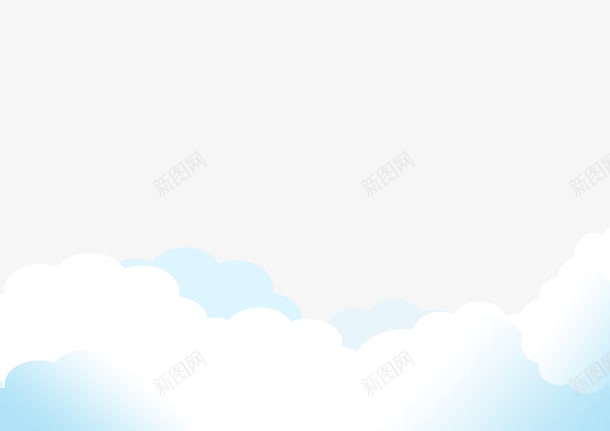 云朵png免抠素材_新图网 https://ixintu.com 云朵 浅蓝色 白色