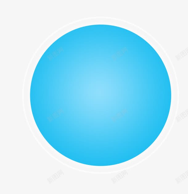 蓝色圆形装饰图案png免抠素材_新图网 https://ixintu.com 图案 圆形 海外 清新 蓝色 装饰