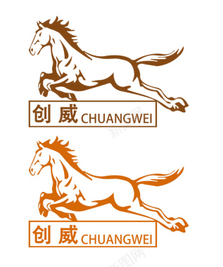 马型标志图标图标