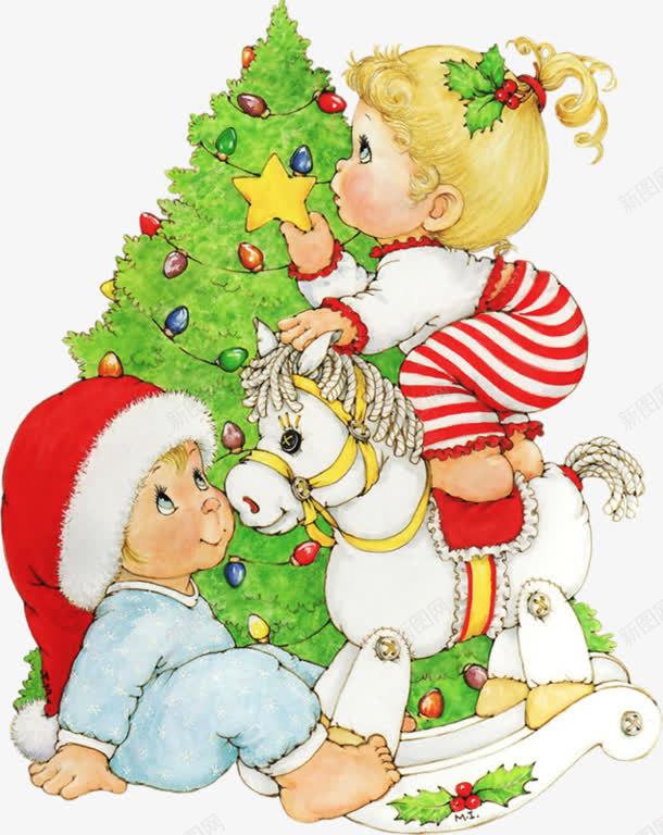 圣诞小孩子圣诞树png免抠素材_新图网 https://ixintu.com 圣诞 圣诞树 小孩子