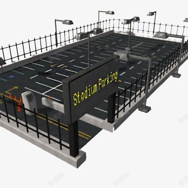 大型停车库png免抠素材_新图网 https://ixintu.com 停车库 灰色 青砖