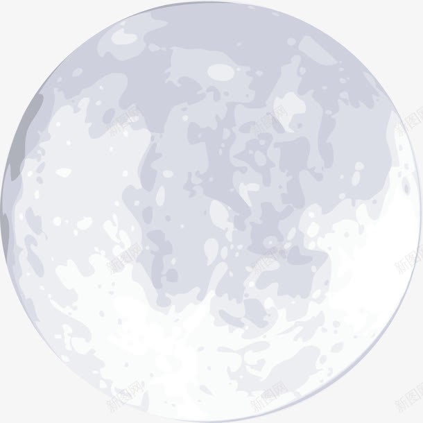 白色月亮png免抠素材_新图网 https://ixintu.com 明月 月亮 白色 高清