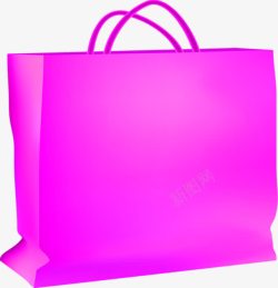 粉色纸袋宣传海报素材