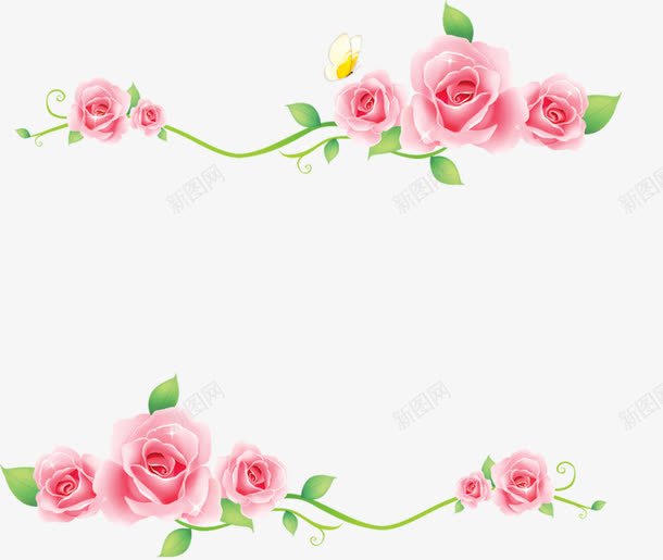 创意粉色玫瑰装饰png免抠素材_新图网 https://ixintu.com 创意 图案 玫瑰 粉色 装饰