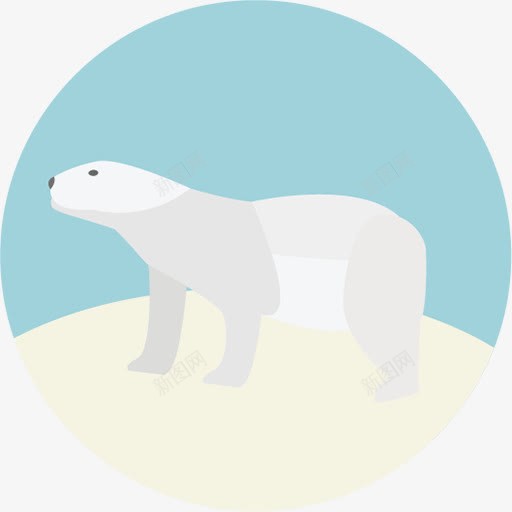 北极熊图标png_新图网 https://ixintu.com 北极熊