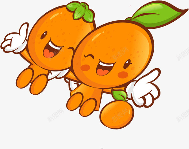 卡通水果橙子橙色png免抠素材_新图网 https://ixintu.com 卡通水果 橙子 橙色
