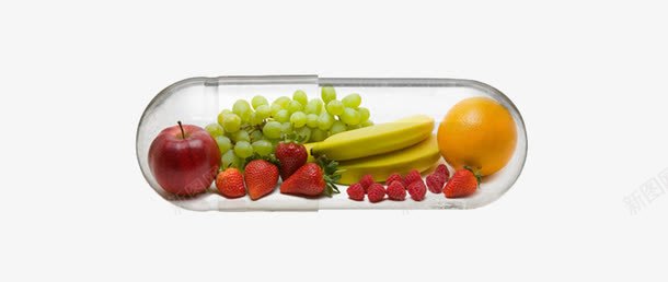 多吃水果png免抠素材_新图网 https://ixintu.com 吃水果远离病痛 水果胶囊 装在胶囊里的水果