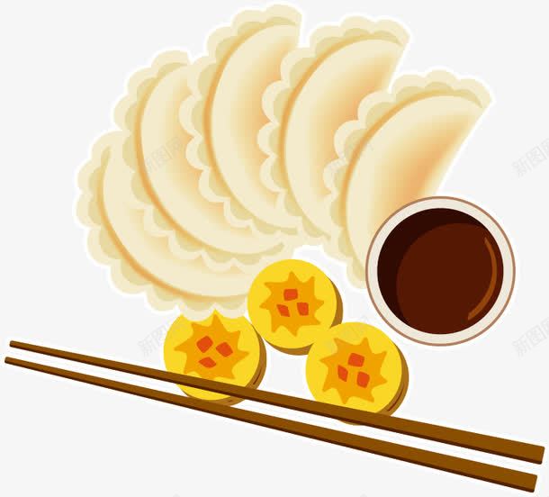 饺子醋食物海报png免抠素材_新图网 https://ixintu.com 海报 食物 食物海报 食物矢量 饺子 饺子海报