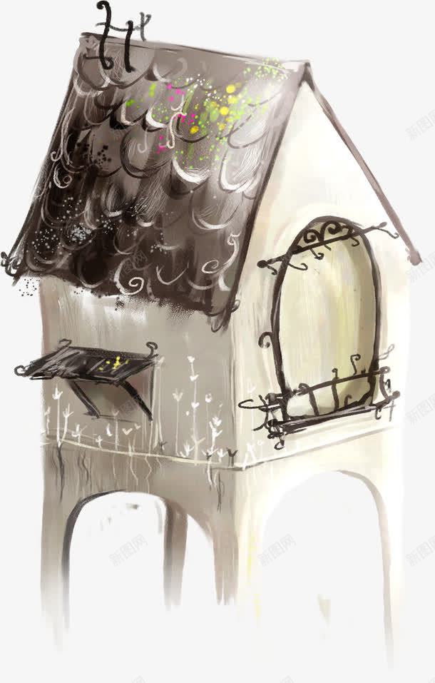 可爱小屋png免抠素材_新图网 https://ixintu.com 卡通房子 可爱小屋 可爱手绘卡通房子 可爱手绘建筑 小房子