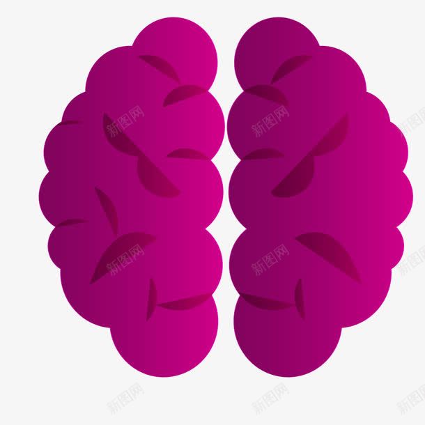 最强大脑紫色渐变脑细胞png免抠素材_新图网 https://ixintu.com 大脑 最强 最强大脑 渐变 紫色 脑细胞