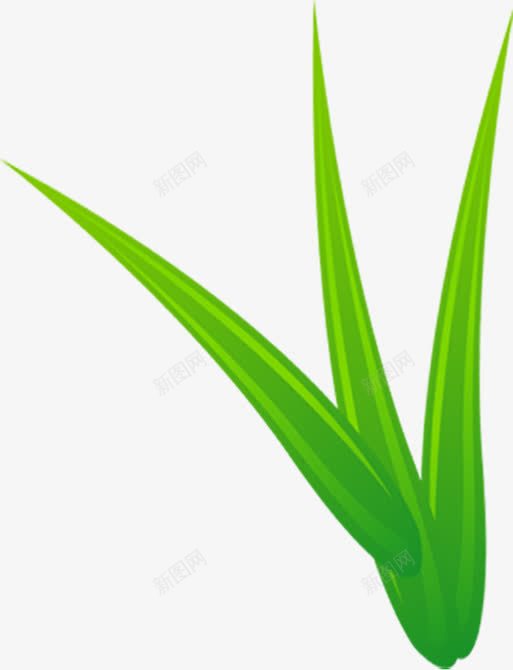 手绘绿色鲜花植物树叶png免抠素材_新图网 https://ixintu.com 树叶 植物 绿色 鲜花