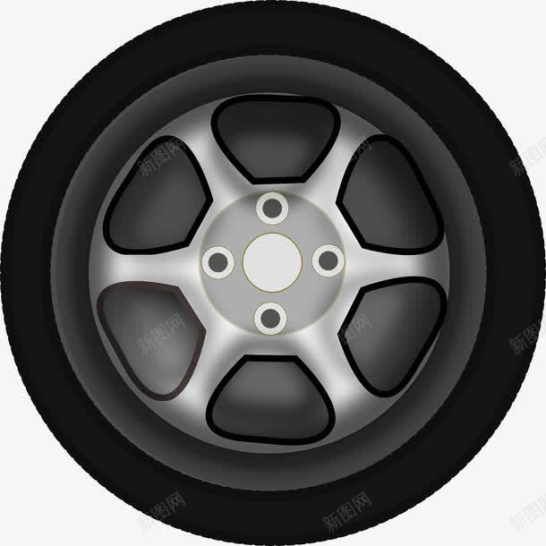 黑色的轮子png免抠素材_新图网 https://ixintu.com 承载 汽车 轮子 黑色
