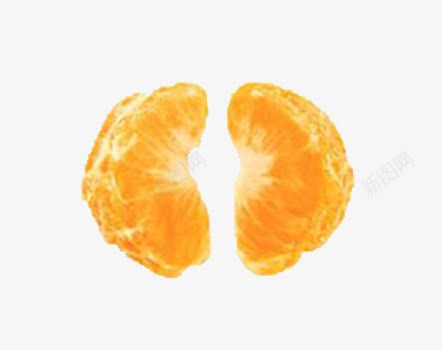 两半橘子png免抠素材_新图网 https://ixintu.com 创意 巧妙 独特