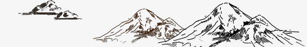 手绘的山丘png免抠素材_新图网 https://ixintu.com PNG 山丘 山峰 手绘