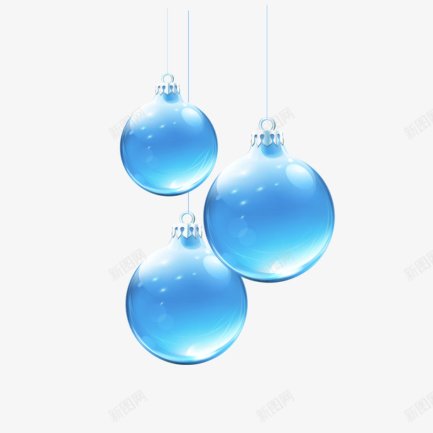 蓝色圣诞球矢量图eps免抠素材_新图网 https://ixintu.com 矢量圣诞素材 矢量圣诞装饰 矢量蓝色圣诞球 矢量装饰球 矢量图