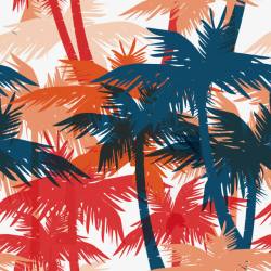 水彩椰子树图案素材
