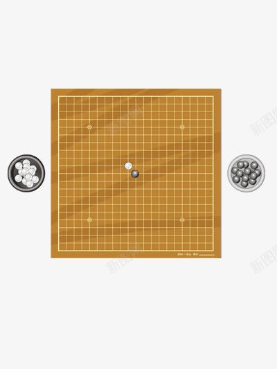 手绘五子棋png免抠素材_新图网 https://ixintu.com 五子棋 五子棋对战 五子棋桌 五子棋棋盘 博弈 围棋 棋面 黑白子