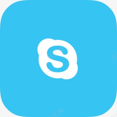 skype平社会图标图标