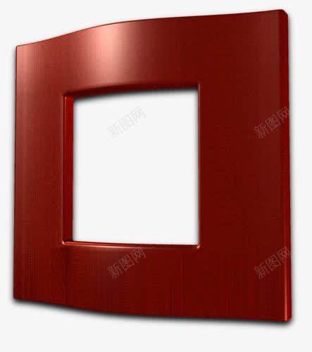 3D立体红色边框png免抠素材_新图网 https://ixintu.com 3D 相框 立体 红色 边框