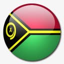 瓦努阿图国旗国圆形世界旗素材