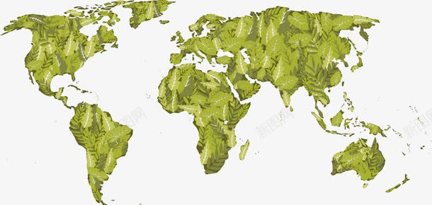 绿色陆地地图png免抠素材_新图网 https://ixintu.com 创意地图 卡通地图 地图 矢量地图 绿色地图