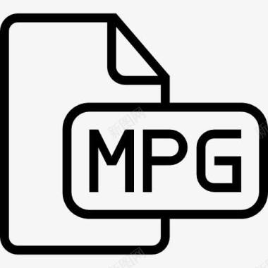 MPG文件类型概述界面符号图标图标