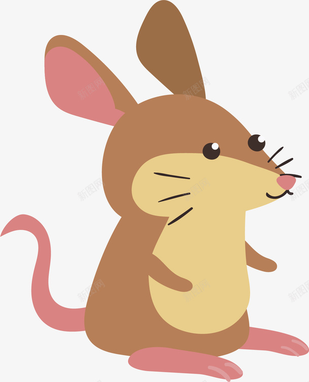 卡通老鼠矢量图ai免抠素材_新图网 https://ixintu.com 创意动物 动物 卡通 卡通动物 小动物 矢量动物 老鼠 矢量图