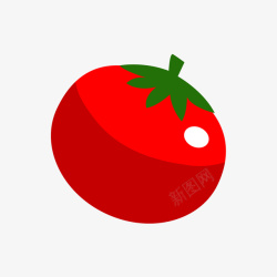 红色的西红柿矢量图素材