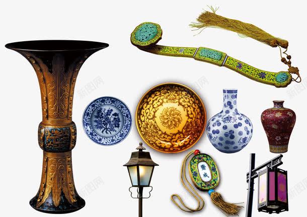 古典器皿元素png免抠素材_新图网 https://ixintu.com 中国风元素素材 古代器皿图片 古典元素素材 器皿 如意 灯饰
