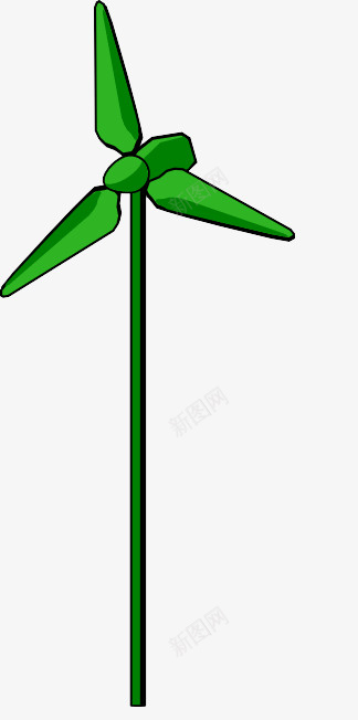 能源积极风涡轮绿色png免抠素材_新图网 https://ixintu.com 积极风涡轮 绿色 能源
