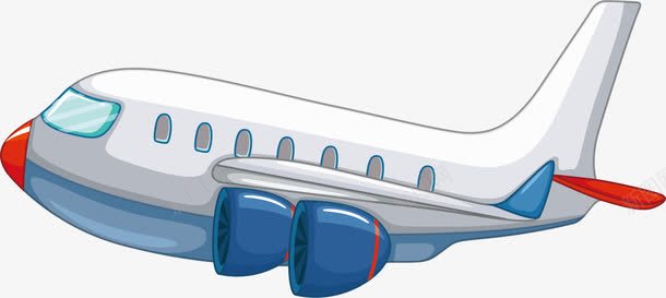 白色客机png免抠素材_新图网 https://ixintu.com 客机 白色飞机 矢量素材 飞机