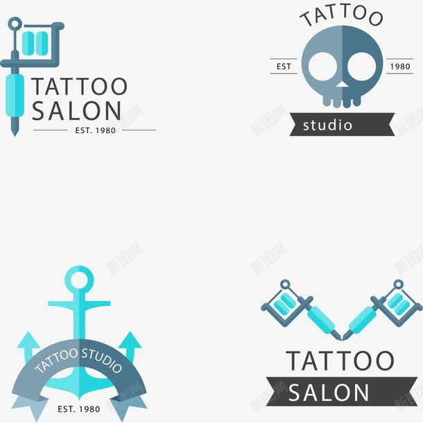 纹身工作室标志png免抠素材_新图网 https://ixintu.com 工作室 标志 纹身