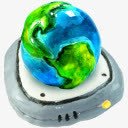 现代地球放置托盘图标png_新图网 https://ixintu.com 地球 托盘 放置 现代