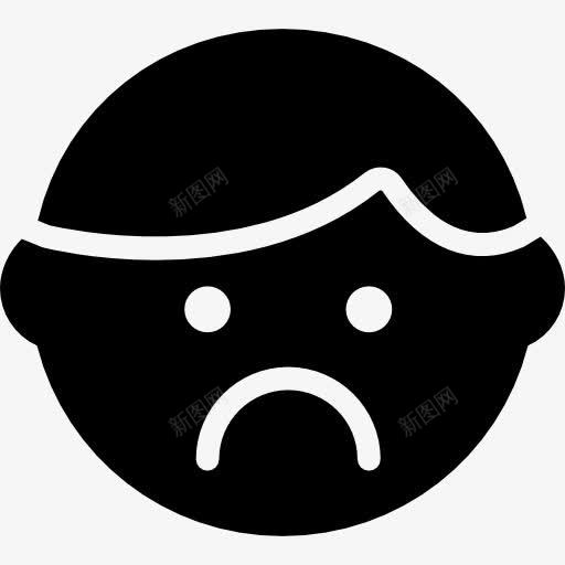悲伤的图标png_新图网 https://ixintu.com 人 悲伤 情感 感情 接口 脸 表情