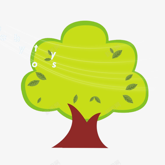 卡通绿植psd免抠素材_新图网 https://ixintu.com 卡通绿植 嫩绿 植物 绿树 装饰小元素