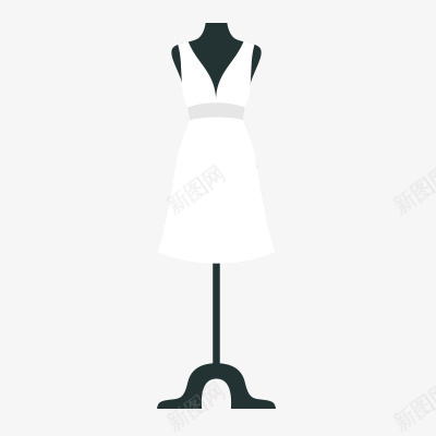 婚纱png免抠素材_新图网 https://ixintu.com 婚纱人台白色