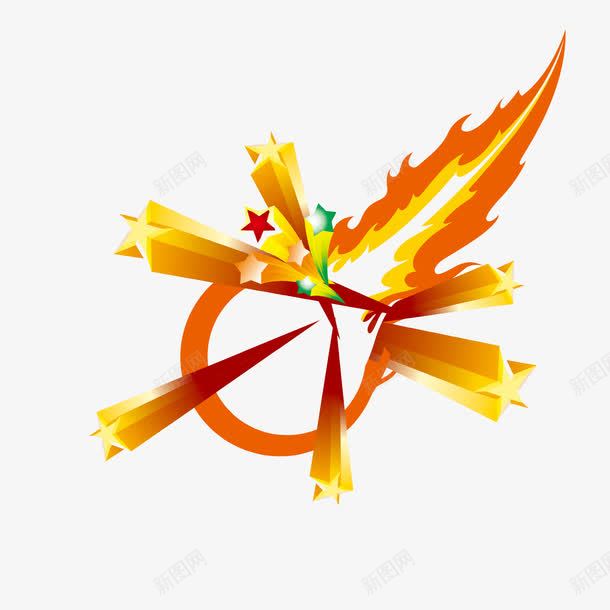 星星png免抠素材_新图网 https://ixintu.com 星星 火炬 立体