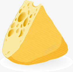 黄色卡通奶酪素材