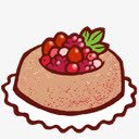 萨伐仑松饼蛋糕patisserieicons素材