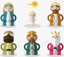 6款耶稣诞生角色素材